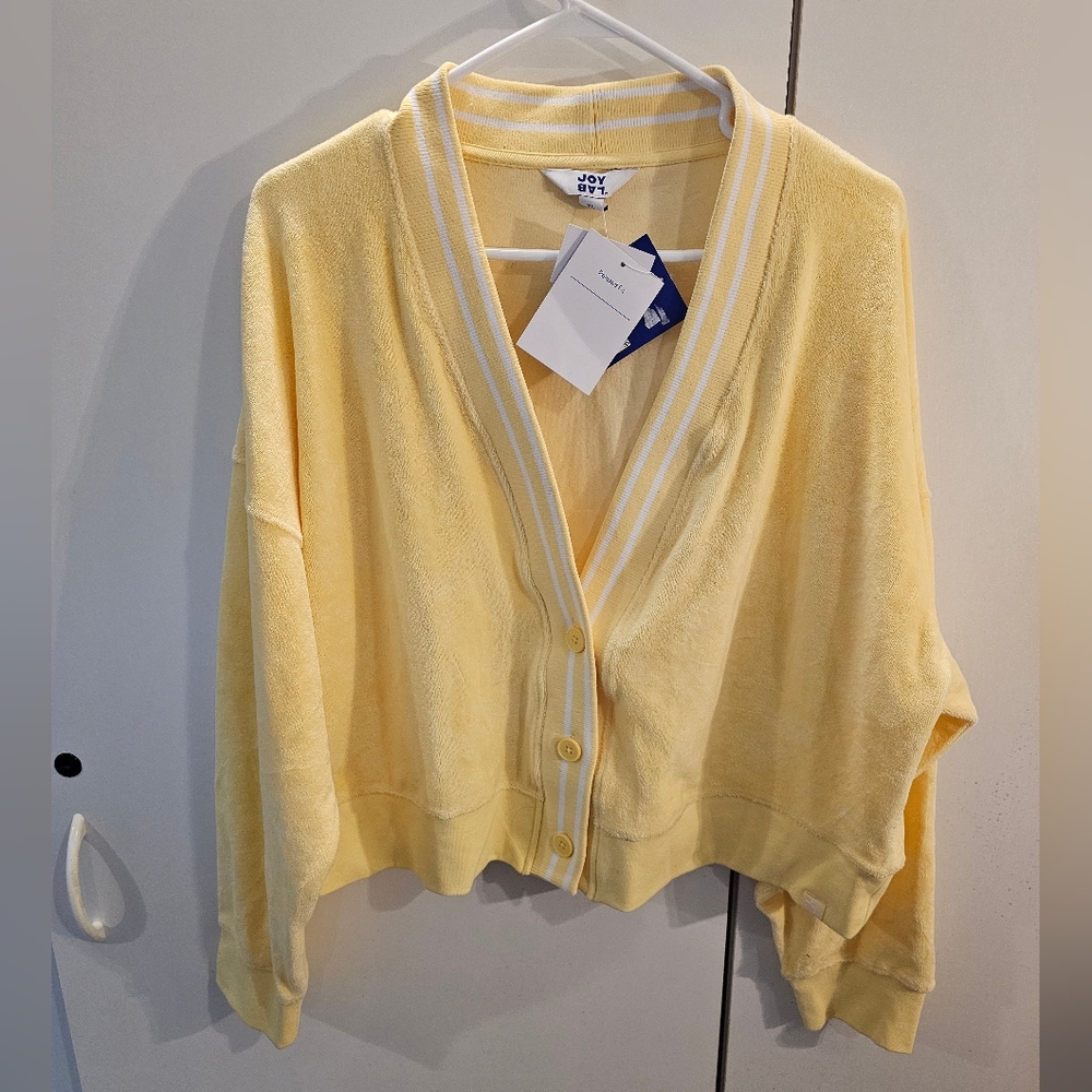JoyLab Light Yellow Women's Cardigan